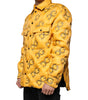 Dolce & Gabbana Yellow Logo Padded Buttoned Blouson Jacket