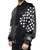 Dolce & Gabbana Black Polka Dot Stripe Nylon Bomber Jacket