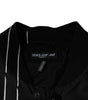 Dolce & Gabbana Black Polka Dot Stripe Nylon Bomber Jacket
