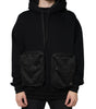 Dolce &amp; Gabbana Black Hooded Pullover Men Sweatshirt Sweater
