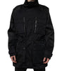 Dolce & Gabbana Black Nylon Winter Men Parka Coat Jacket