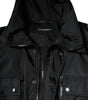 Dolce & Gabbana Black Nylon Winter Men Parka Coat Jacket