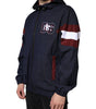 Dolce & Gabbana Blue Logo Full Zip Hooded Men Bomber Jacket