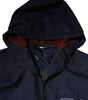 Dolce & Gabbana Blue Logo Full Zip Hooded Men Bomber Jacket