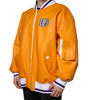 Dolce & Gabbana Orange White Full Zip Jersey Bomber Jacket