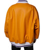 Dolce & Gabbana Orange White Full Zip Jersey Bomber Jacket