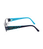 Emilio Pucci Blue Metal Frames