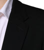 Blazer formel à simple boutonnage en laine noire Dolce & Gabbana