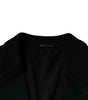 Blazer formel à simple boutonnage en laine noire Dolce & Gabbana