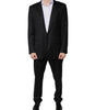 Dolce & Gabbana Black Wool Single Breasted Formal Suit