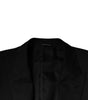 Dolce & Gabbana Black Wool Single Breasted Formal Suit