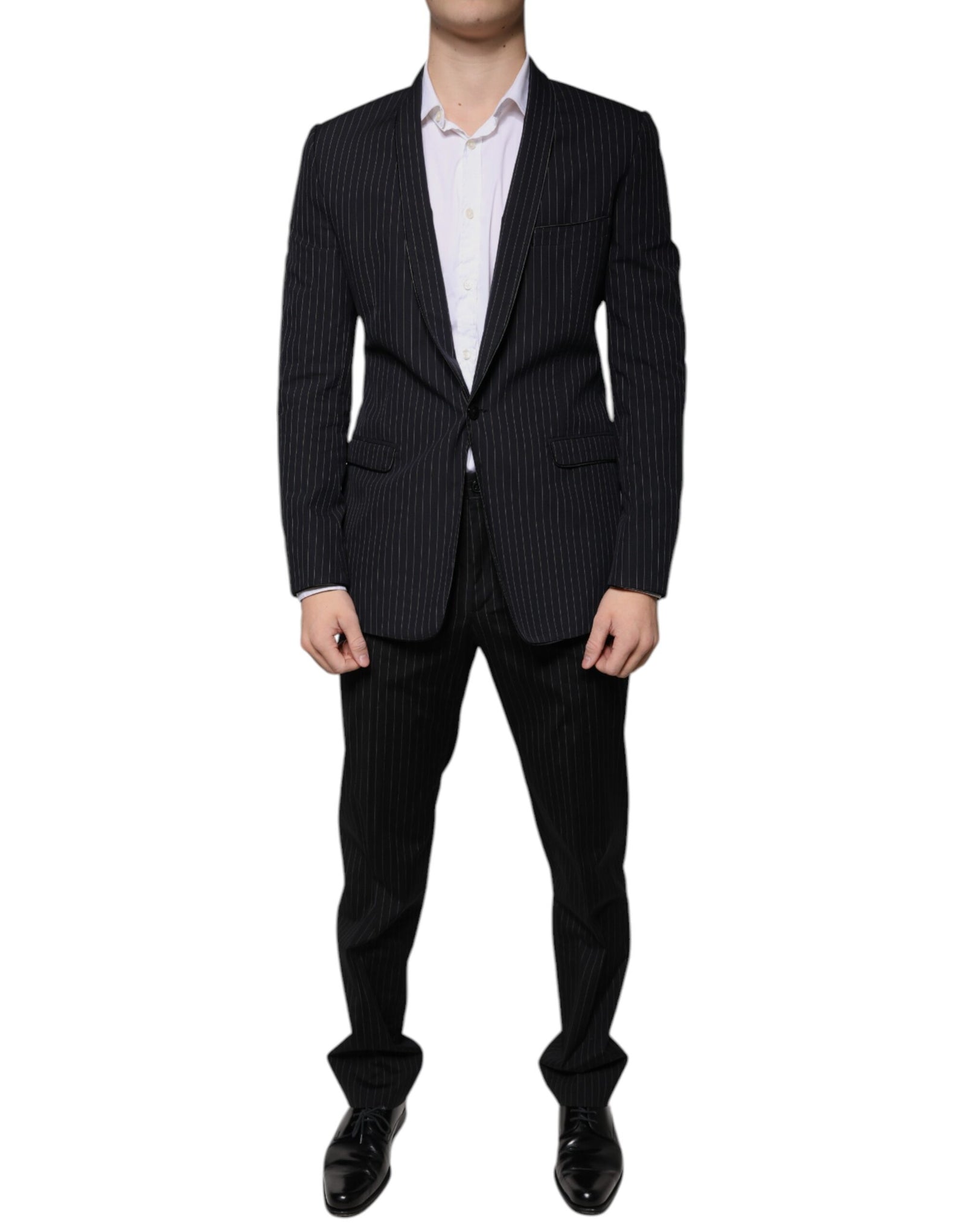 Costume formel à simple boutonnage et rayures noires Dolce &amp; Gabbana