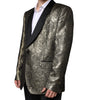 Blazer manteau simple boutonnage en jacquard Dolce & Gabbana Gold SICILIA