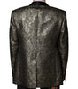 Blazer manteau simple boutonnage en jacquard Dolce & Gabbana Gold SICILIA