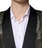 Blazer manteau simple boutonnage en jacquard Dolce & Gabbana Gold SICILIA