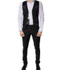 Dolce & Gabbana Black Wool 3 Piece Slim Fit Formal Men Suit
