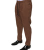 Dolce & Gabbana Brown Stripes Skinny Men Dress Pants