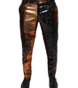 Dolce & Gabbana Multicolor Jacquard Skinny Men Pants