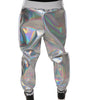 Dolce & Gabbana Silver Iridescent Men Jogger Sweatpants Pants