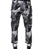 Dolce & Gabbana Gray Banana Leaf Cotton Stretch Capri Pants