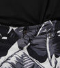 Dolce & Gabbana Gray Banana Leaf Cotton Stretch Capri Pants