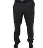 Dolce & Gabbana Black Wool Men Formal Dress Pants