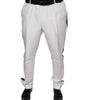 Dolce & Gabbana White Polyester Formal Dress Pants