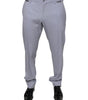 Dolce & Gabbana Light Gray Wool Formal Dress Pants