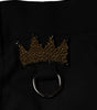 Dolce & Gabbana Black Crown Cotton Dress Pants