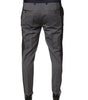 Dolce & Gabbana Black Cotton Wool Formal Dress Pants