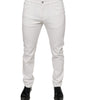 Dolce & Gabbana White Cotton Skinny Slim Men Denim Jeans