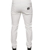 Dolce & Gabbana White Cotton Skinny Slim Men Denim Jeans