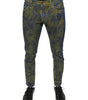Dolce & Gabbana Blue Cotton Dye Slim Fit Men Denim Jeans