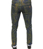 Dolce & Gabbana Blue Cotton Dye Slim Fit Men Denim Jeans