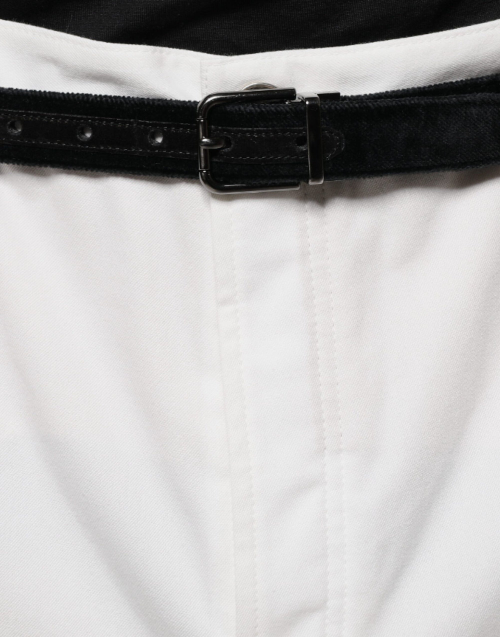Pantalon fuselé en coton blanc pour homme Brunello Cucinelli