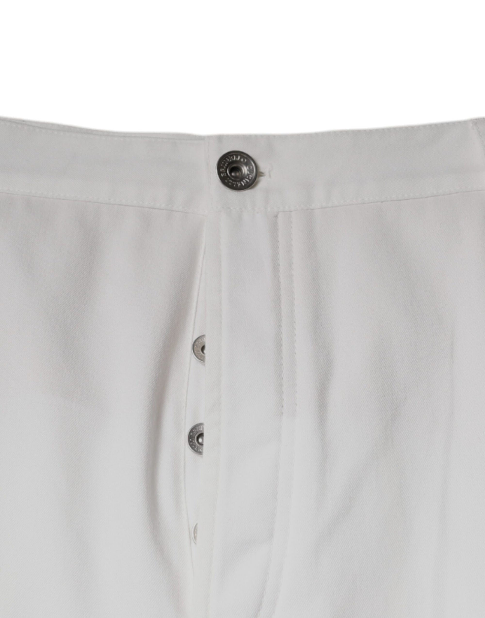 Pantalon fuselé en coton blanc pour homme Brunello Cucinelli