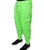 Dolce & Gabbana Neon Green Polyester Cargo Jogger Sweatpants Pants