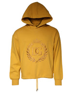 Dolce &amp; Gabbana Mustard DG Hooded Men Sweatshirt Sweater
