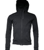 Dolce &amp; Gabbana Black Cotton Hooded Men Full Zip Sweater