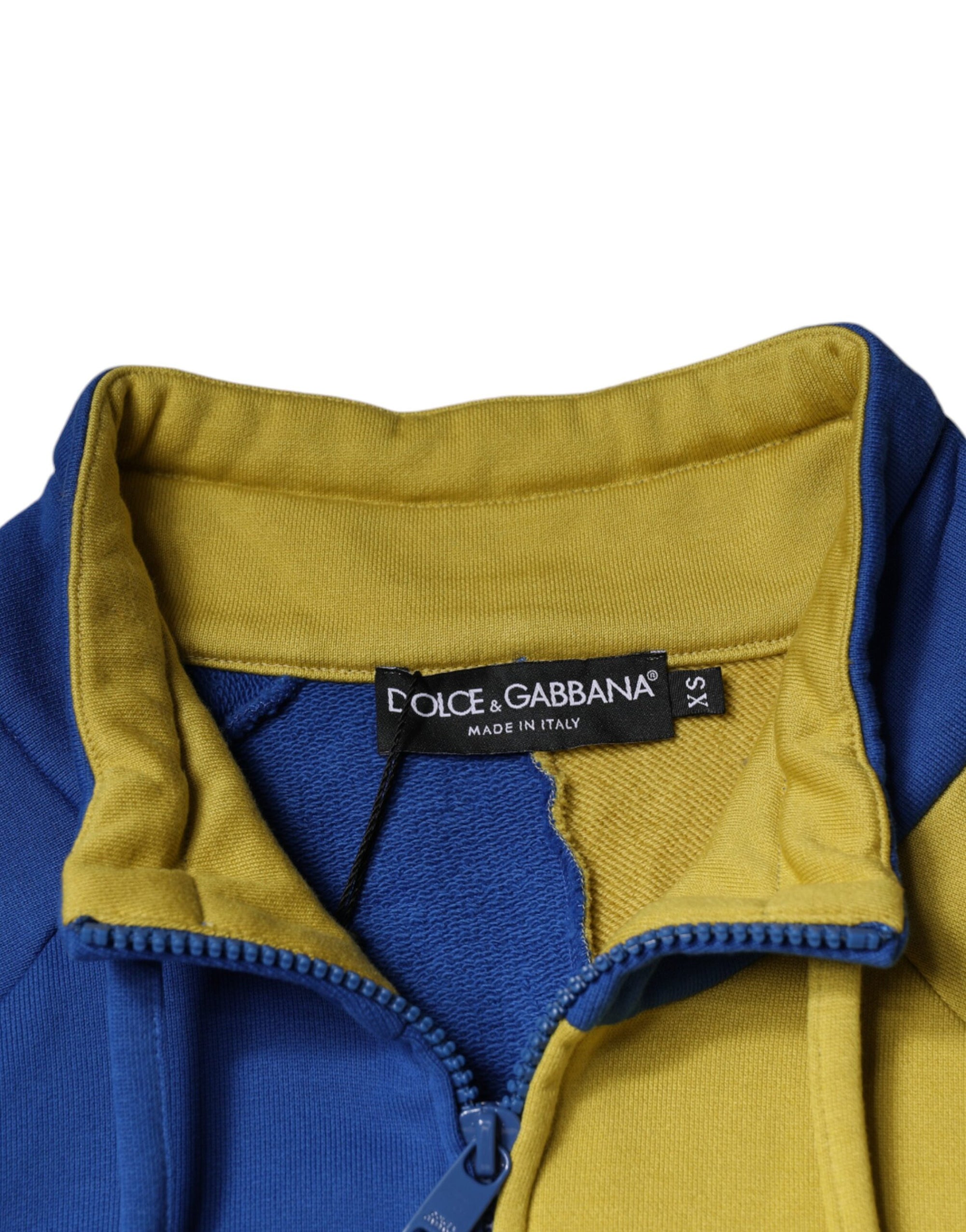 Dolce &amp; Gabbana Multicolor Patchwork Men Sweatshirt Sweater