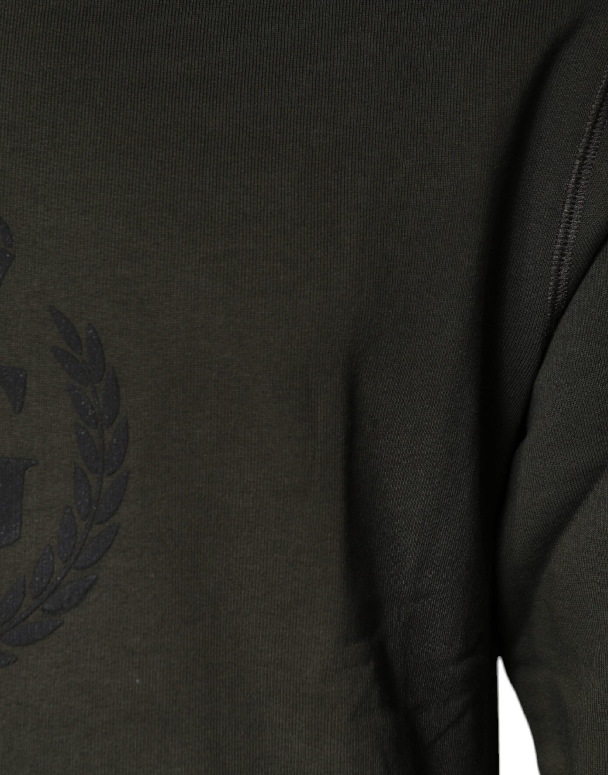 Dolce &amp; Gabbana Army Green Crown Cotton Sweatshirt Sweater