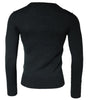 Dolce &amp; Gabbana Gray Embellished Crew Neck Pullover Sweater