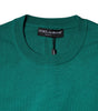 Dolce &amp; Gabbana Green Wool Knit Crew Neck Pullover Sweater