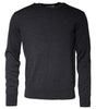 Dolce &amp; Gabbana Dark Gray Wool Crew Neck Pullover Sweater