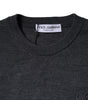 Dolce &amp; Gabbana Dark Gray Wool Crew Neck Pullover Sweater