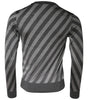 Dolce &amp; Gabbana Gray Stripes Long Sleeve Round Neck Pullover Sweater