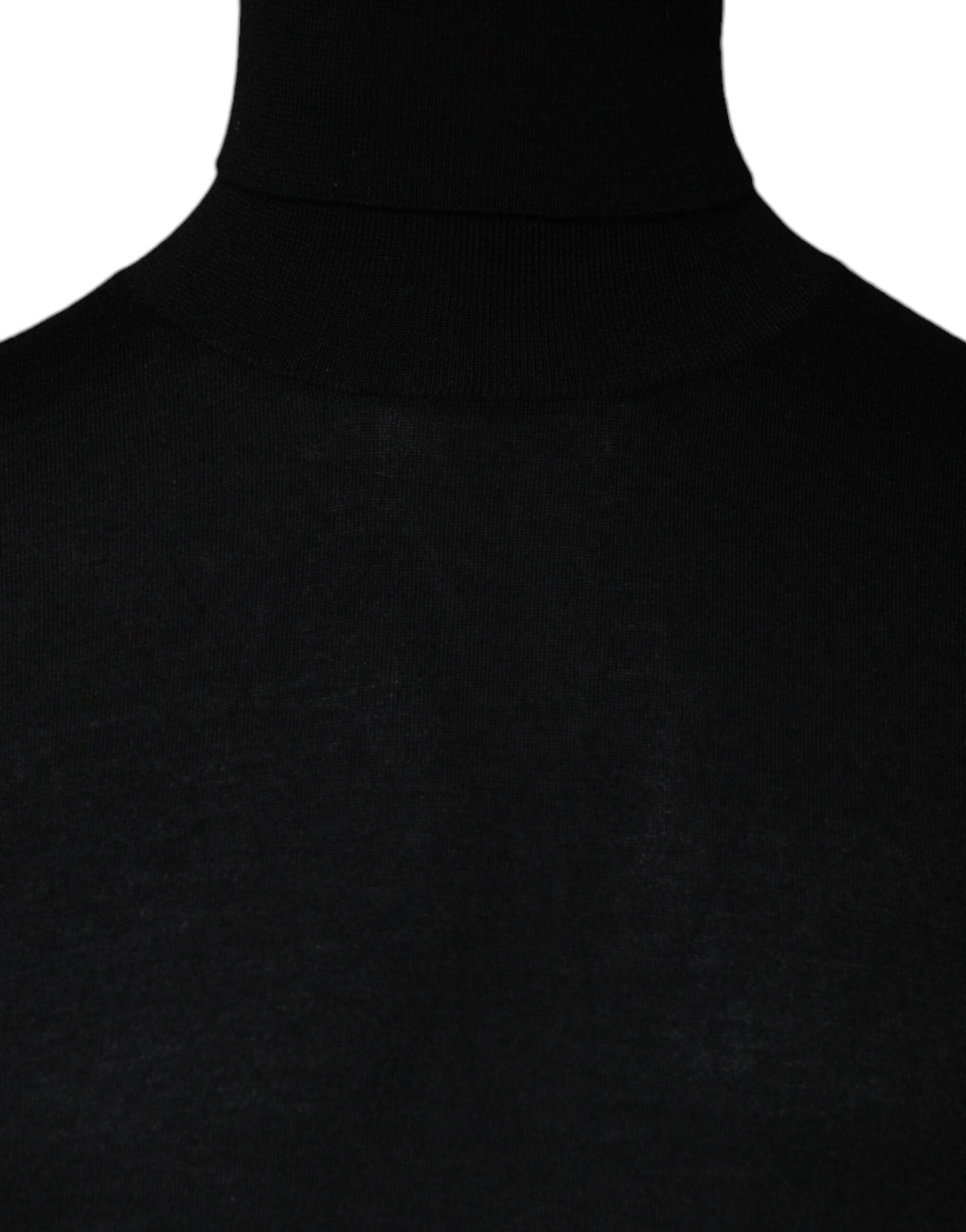 Dolce &amp; Gabbana Black LongSleeve Turtleneck Pullover Sweater