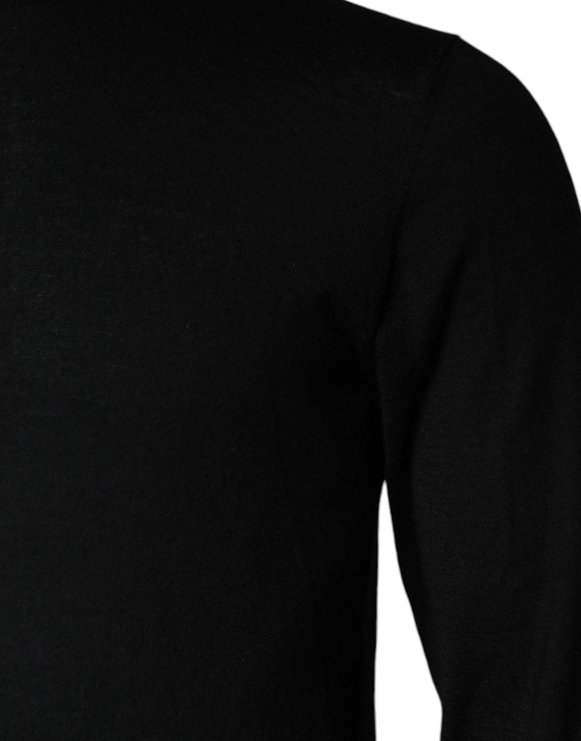 Dolce &amp; Gabbana Black LongSleeve Turtleneck Pullover Sweater