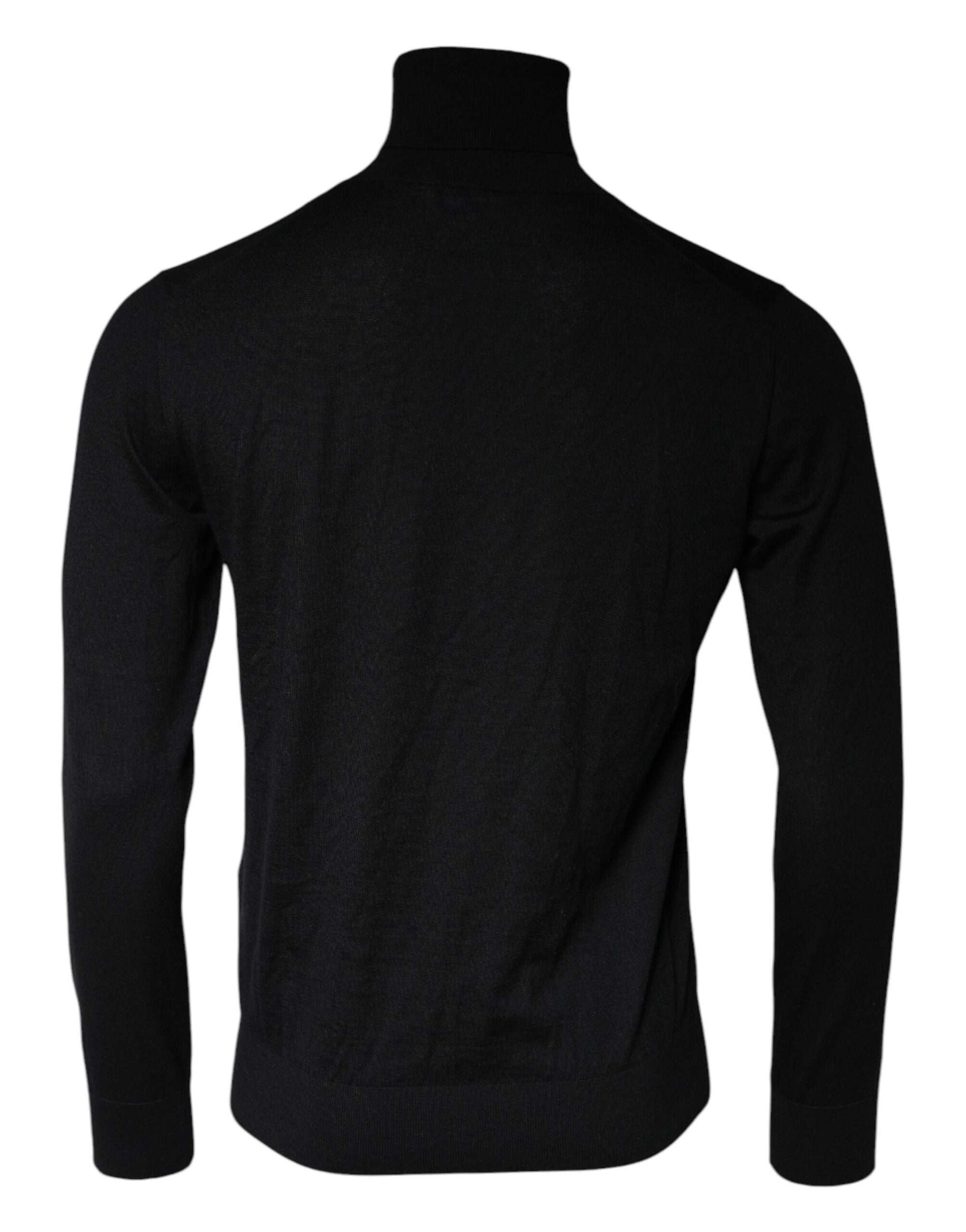 Dolce &amp; Gabbana Black LongSleeve Turtleneck Pullover Sweater