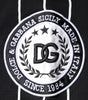 Dolce & Gabbana Black White Stripes Logo Sweatshirt Sweater